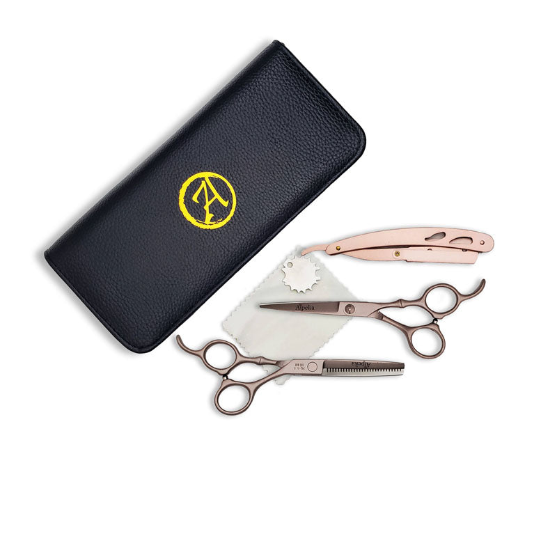 Rose Gold Salon Scissors Set